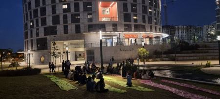 كتلة القلم تفتتح مصلى السكن الطلابي في جامعة بار إيلان وتنظم إفطارًا جماعيًا للطلاب